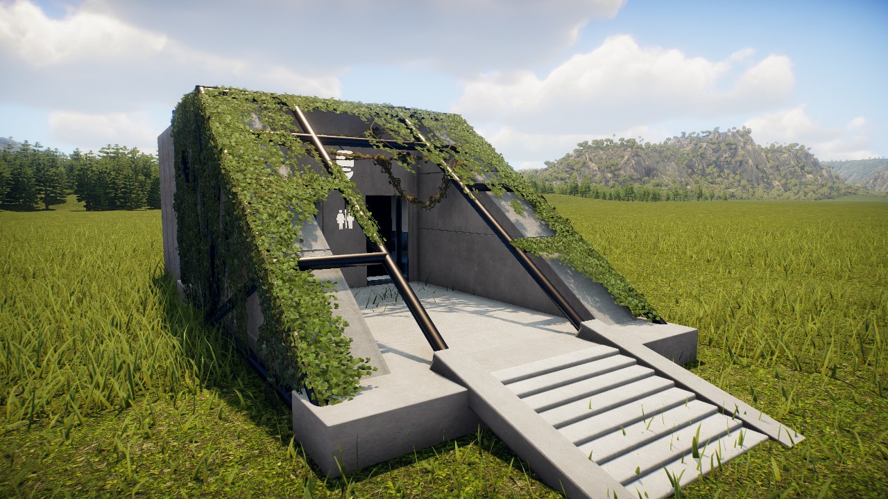 Bunker style toilet