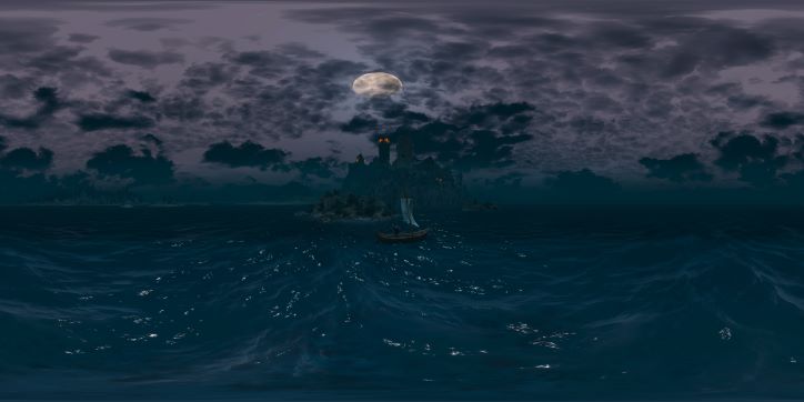 The Witcher 3 Sea View of Temple Isle