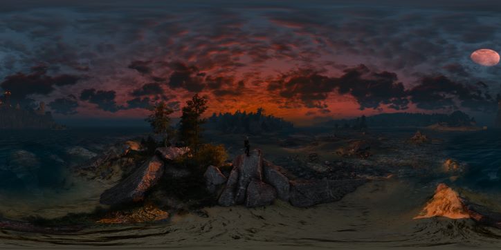 The Witcher 3 Sunset Beach