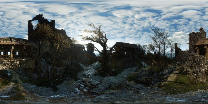 The Witcher 3 Ruined Castle in Skelige