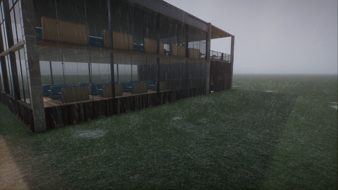 A Large wood and stone restaurant preview