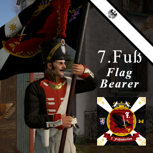 7.Fußbataillon Flagbearer