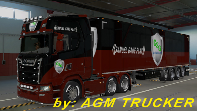 SKIN TRUCK SCANIA (S) E REBOQUE - CANAL SAMUEL GAME PLAY