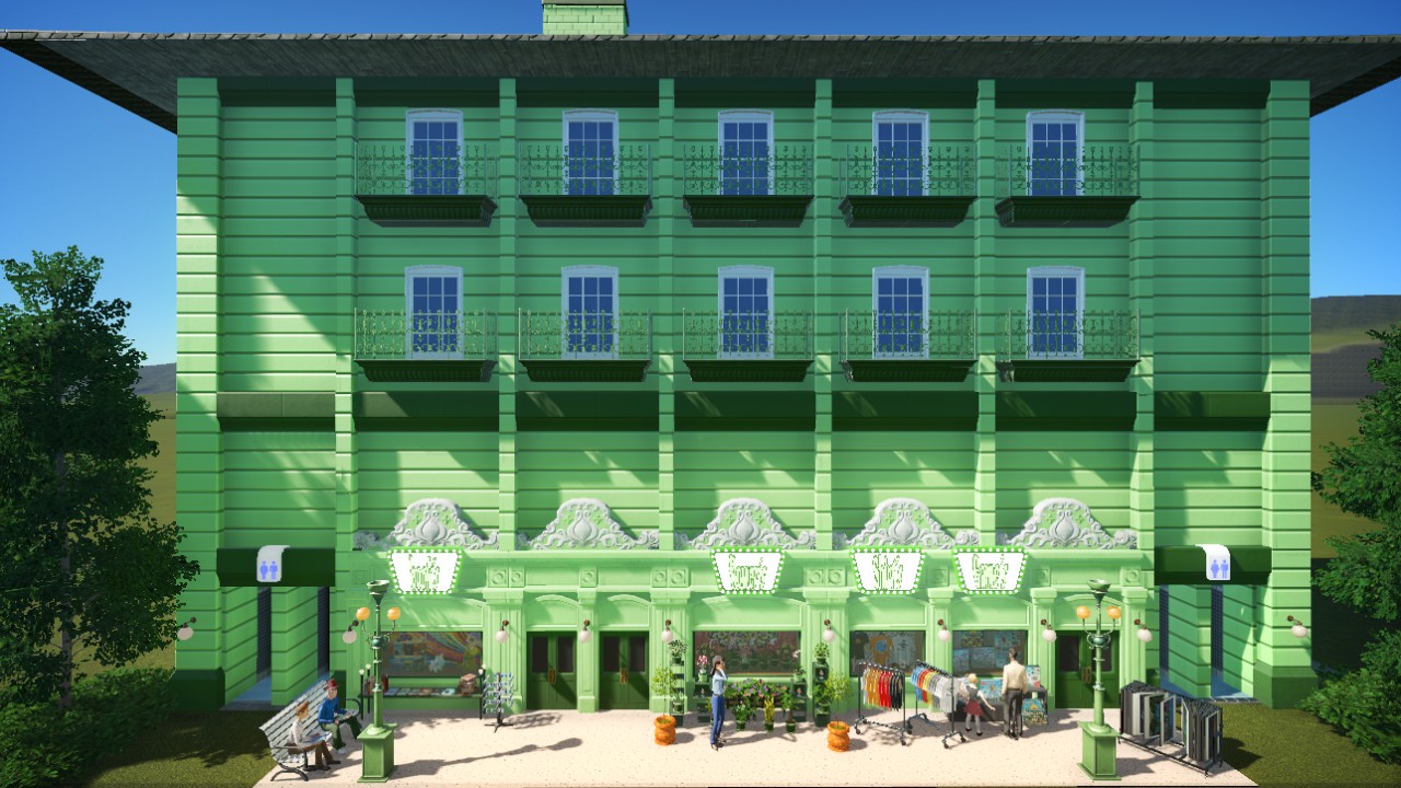 Gebäude,  Ak 200 ,  2 Läden