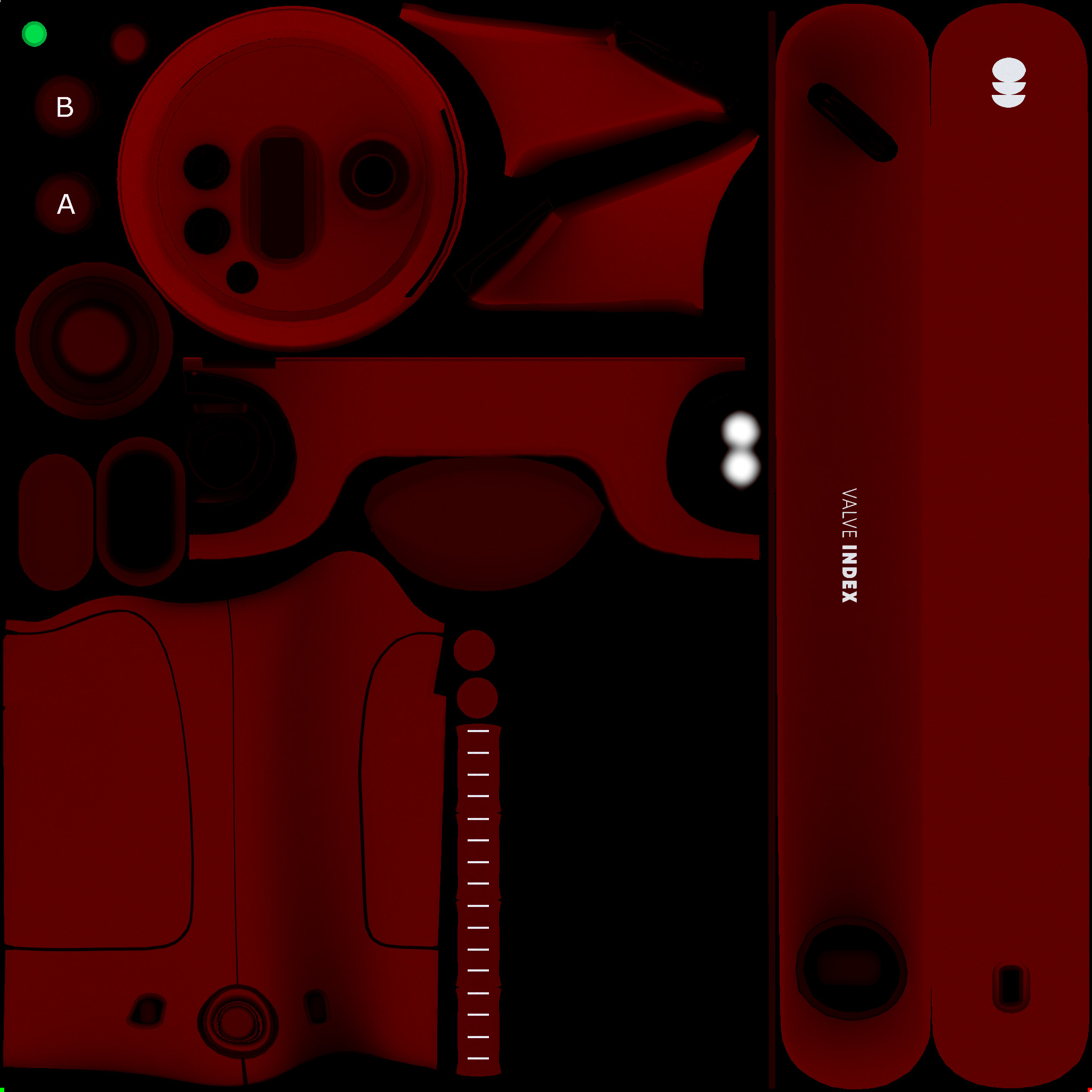 Index Controller Skin - Simple Red [RIGHT]