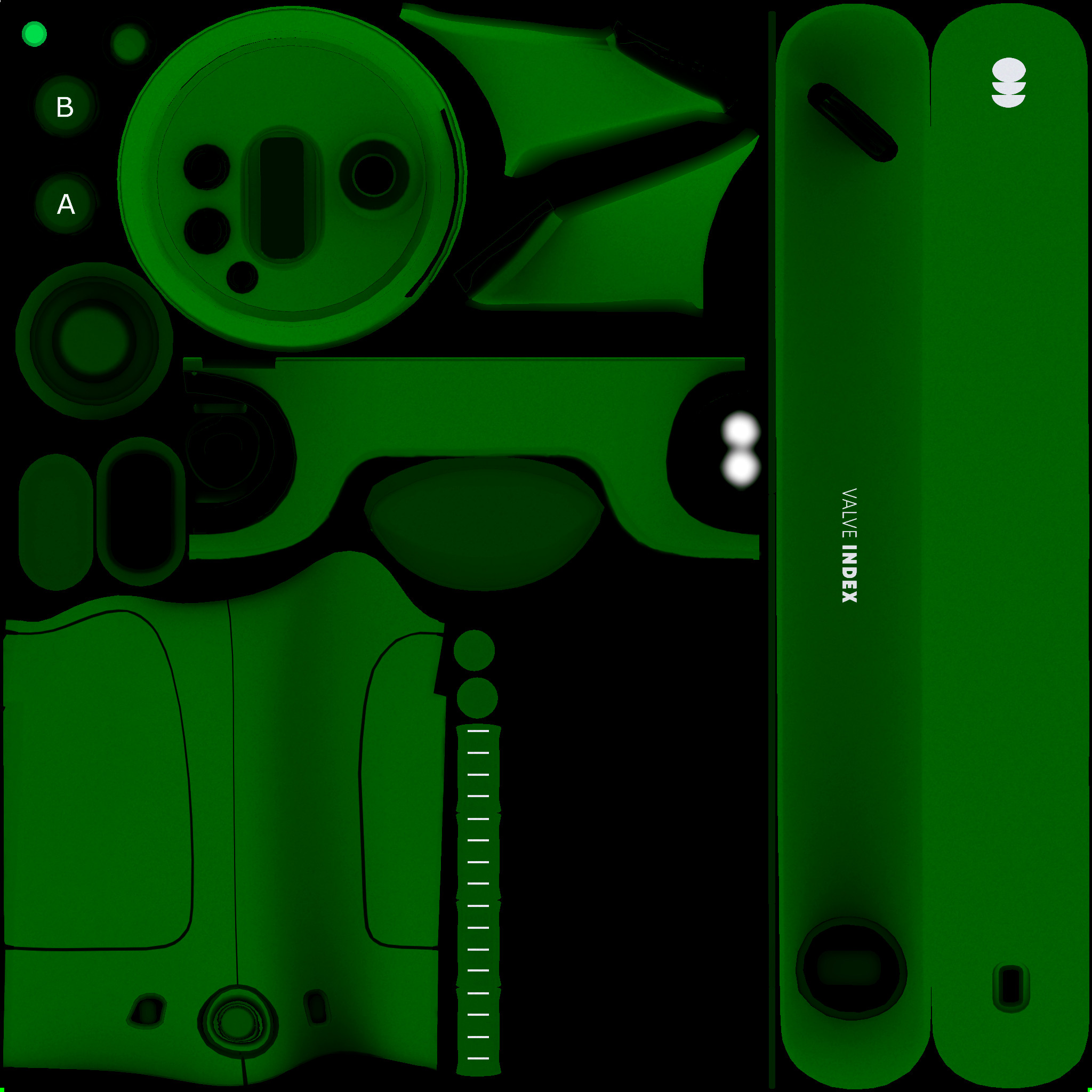 Index Controller Skin - Simple Green [RIGHT]