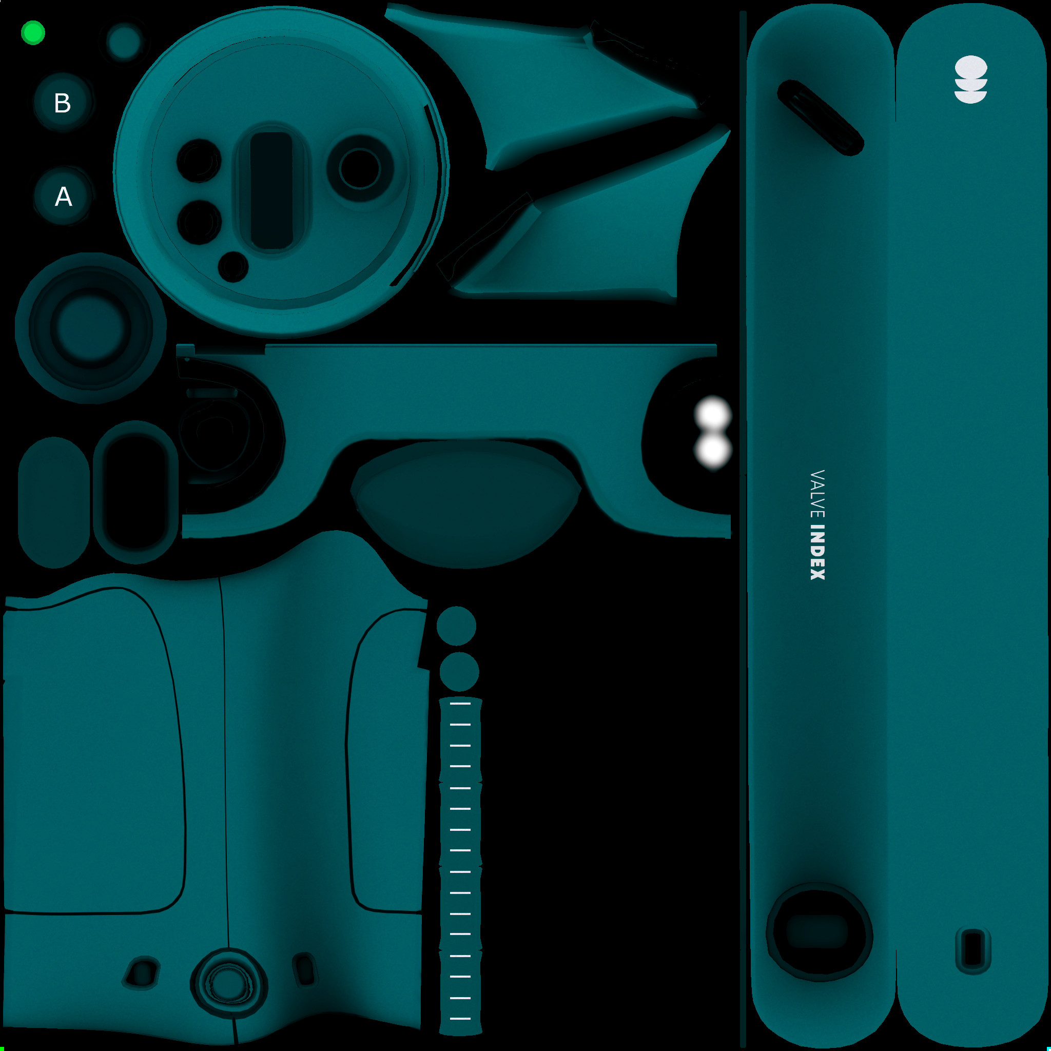 Index Controller Skin - Simple Light Blue [RIGHT]
