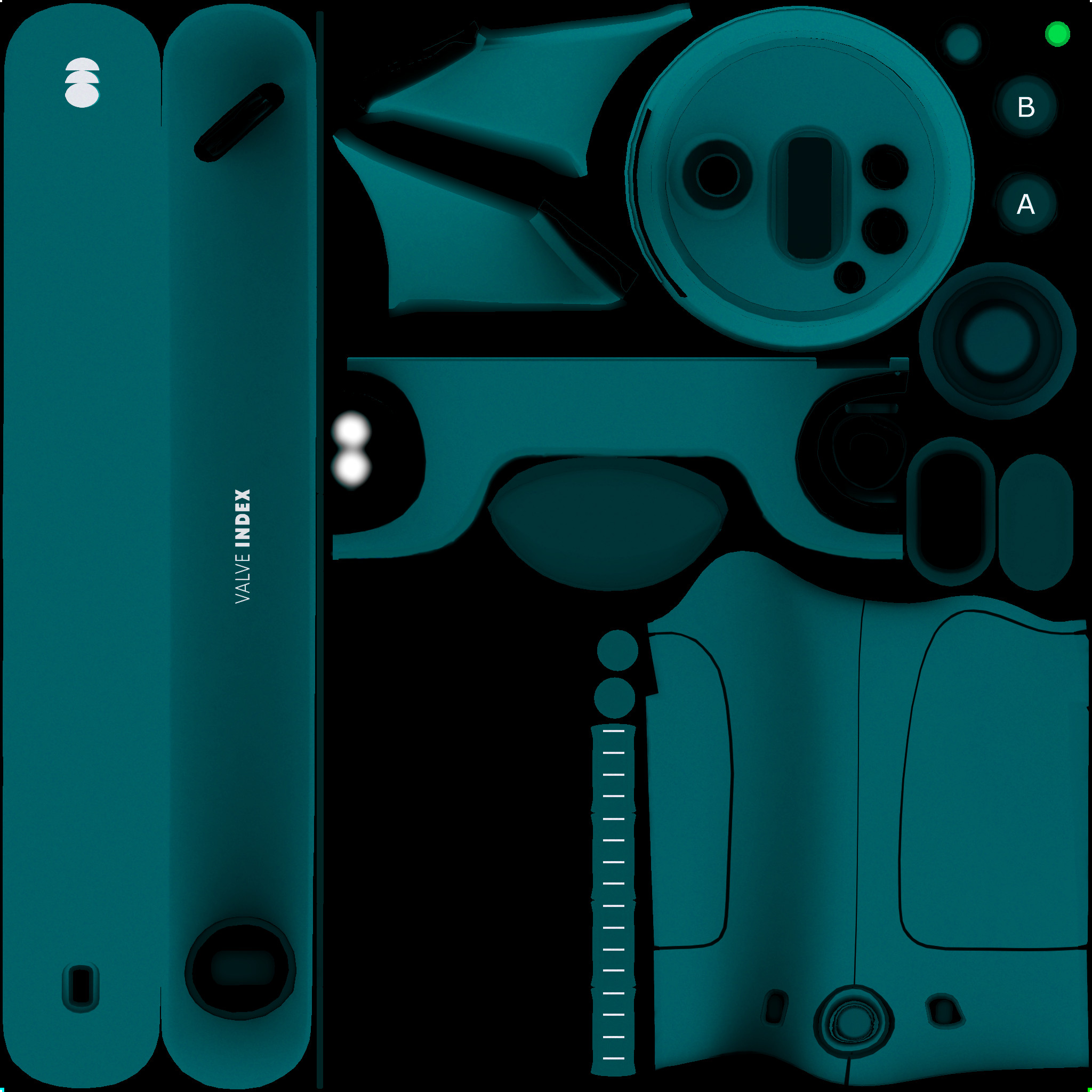 Index Controller Skin - Simple Light Blue [LEFT]