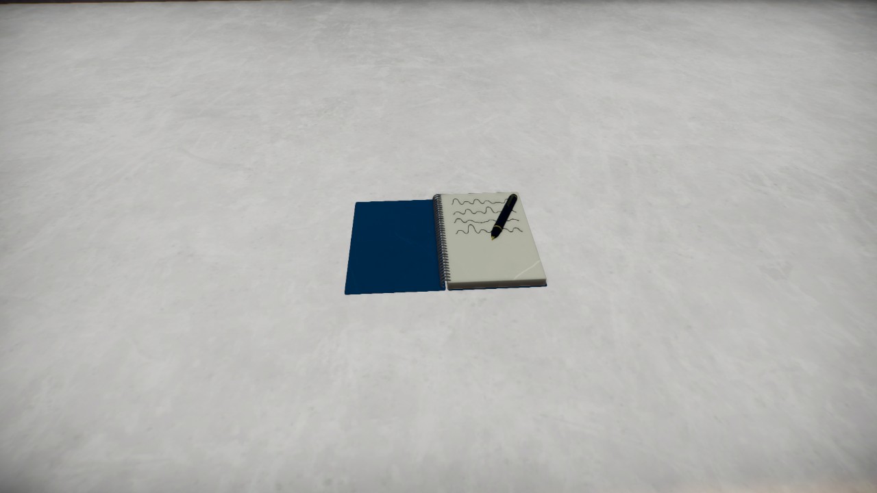 Notebook with ballpen