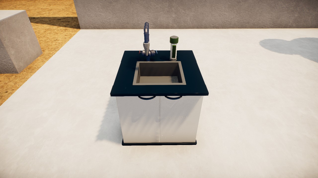 Lab cabinet with sink