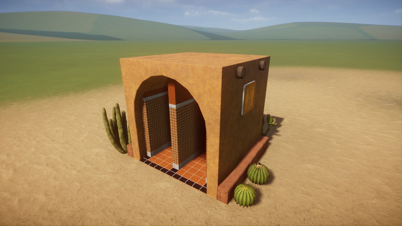 Pueblo Bathroom (Toilet) Small