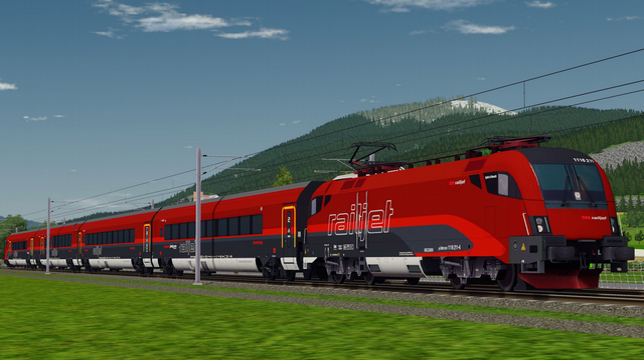 ÖBB 1116 211 railjet (4 Cars)