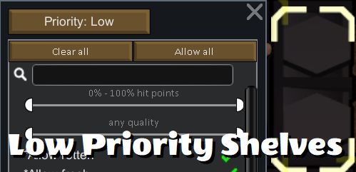 [Obsolete] Low Priority Shelves
