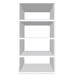 MCS White - 5 Shelf Unit