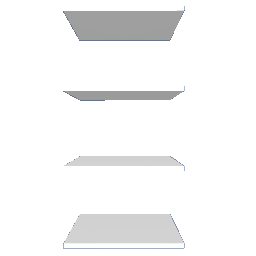 MCS White - 4 Shelf open-sided unit