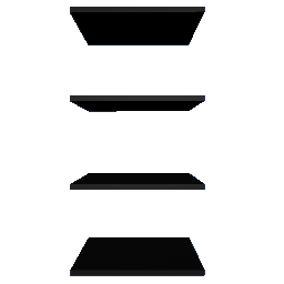 MCS Black - 4 Shelf open-sided unit