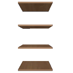 MCS Cedar - 4 Shelf open-sided unit
