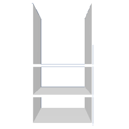 MCS White - Long Hanging Narrow