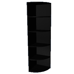 5 Tier Corner Shelf - Black