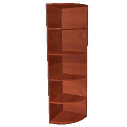 5 Tier Corner Shelf - Cherry