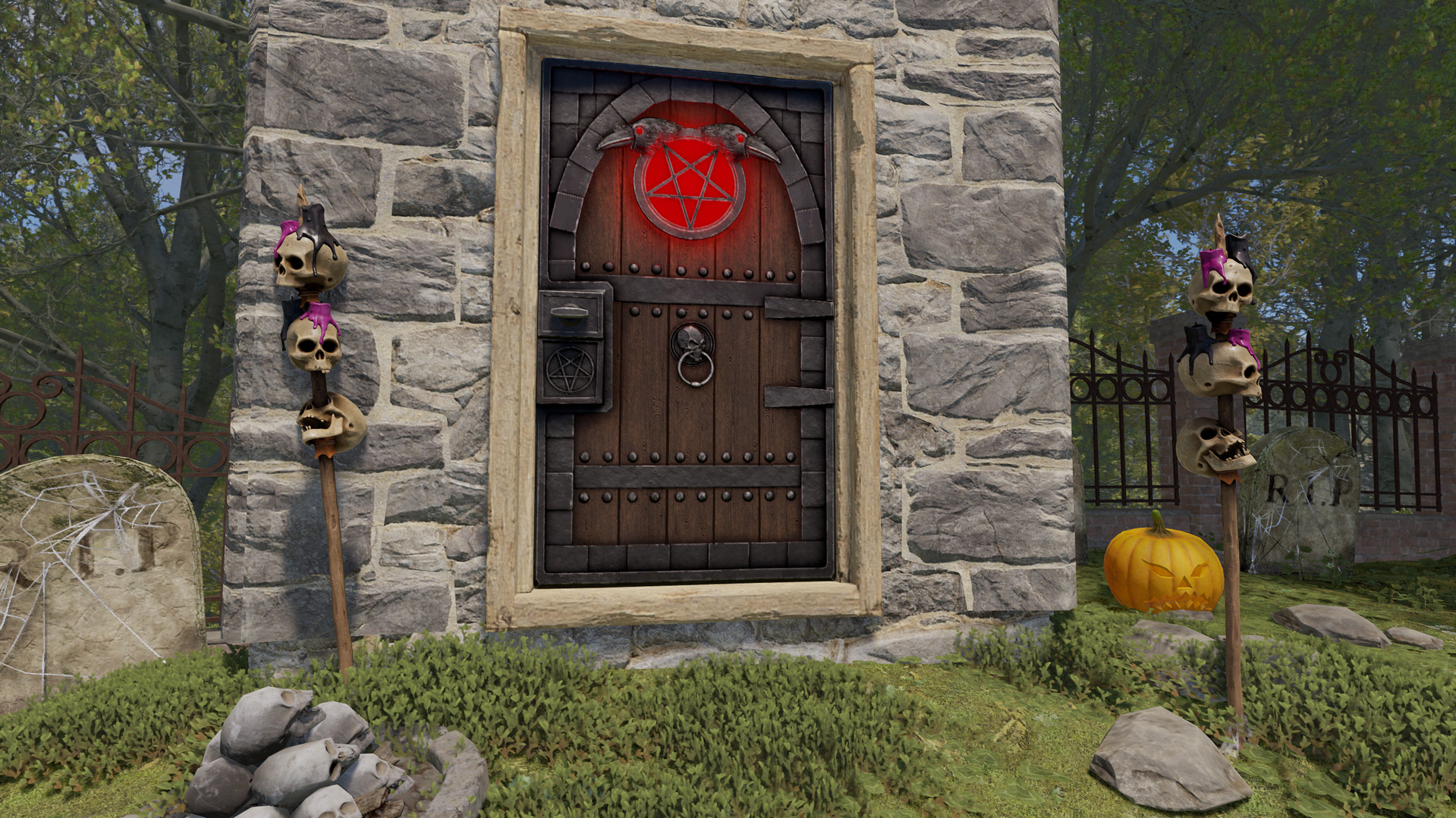 Demonic Raven Door