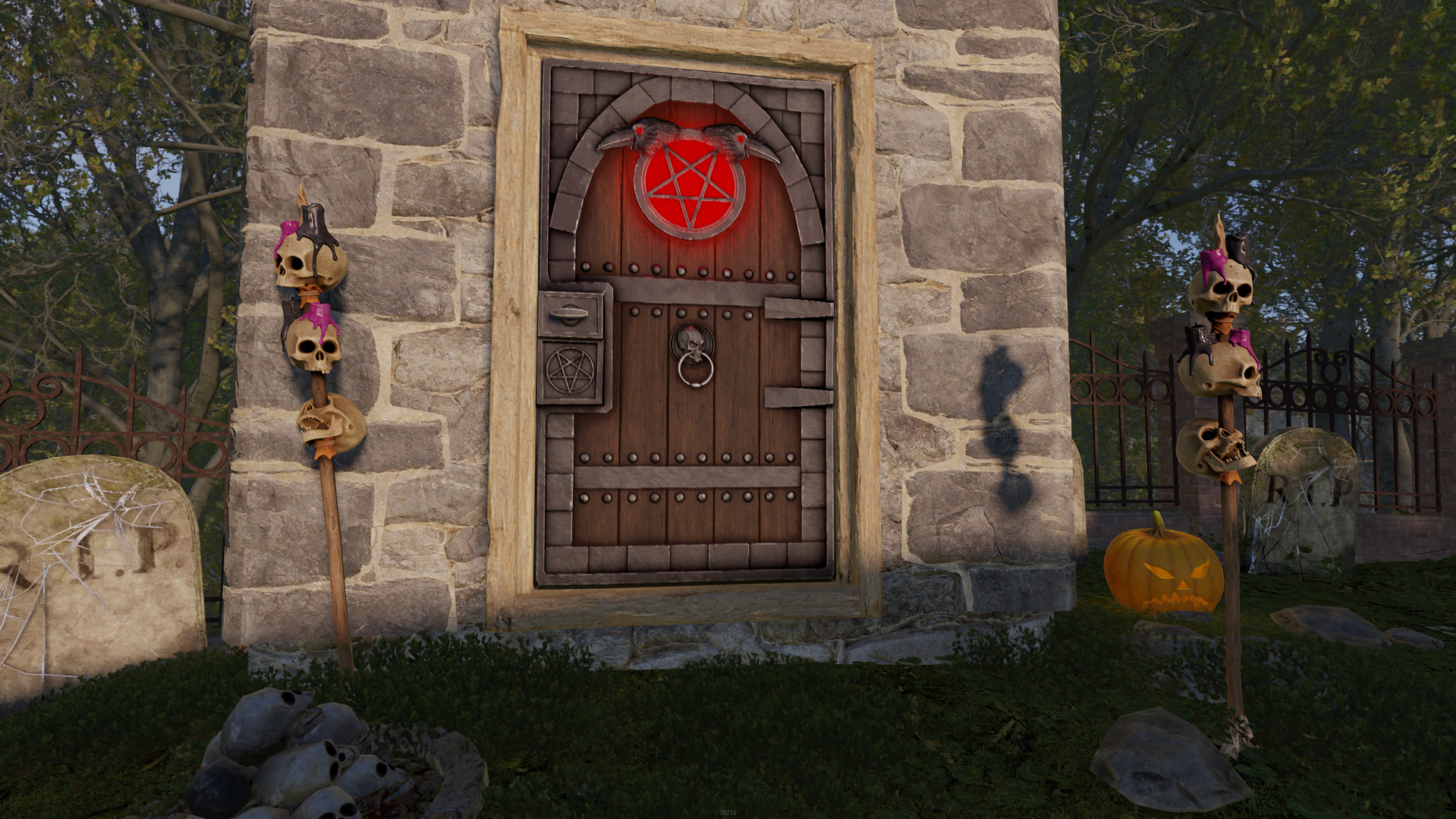 Demonic Raven Door