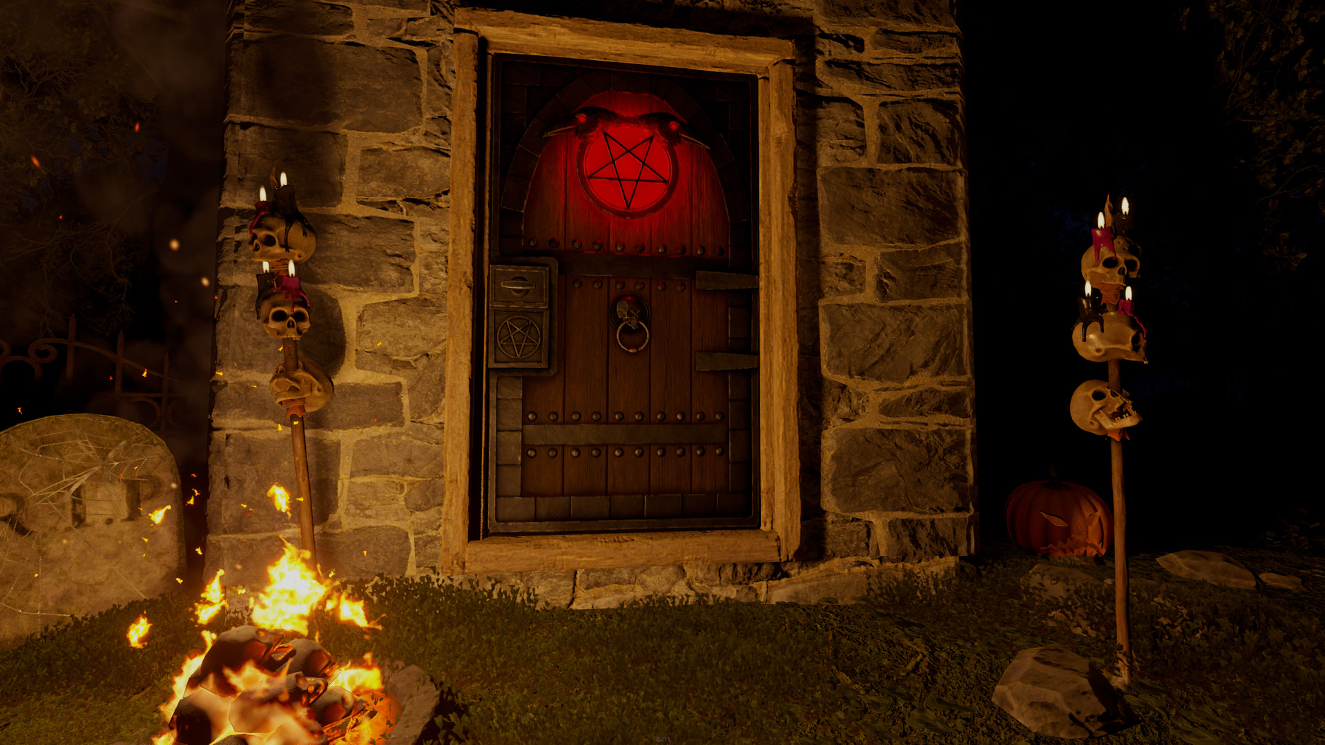 Demonic Raven Door