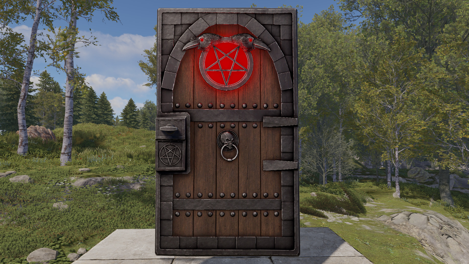 Demonic Raven Door