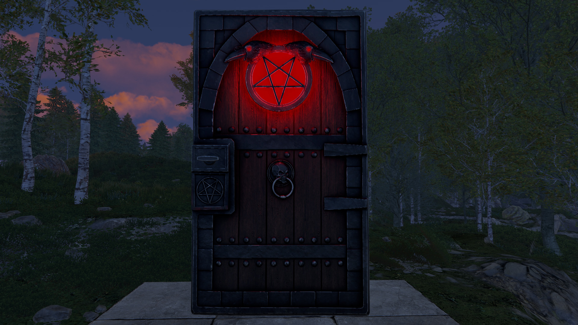 Demonic Raven Door