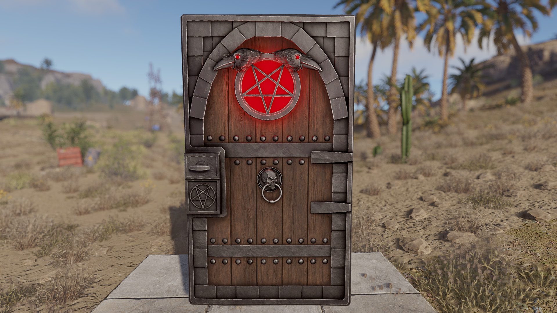 Demonic Raven Door