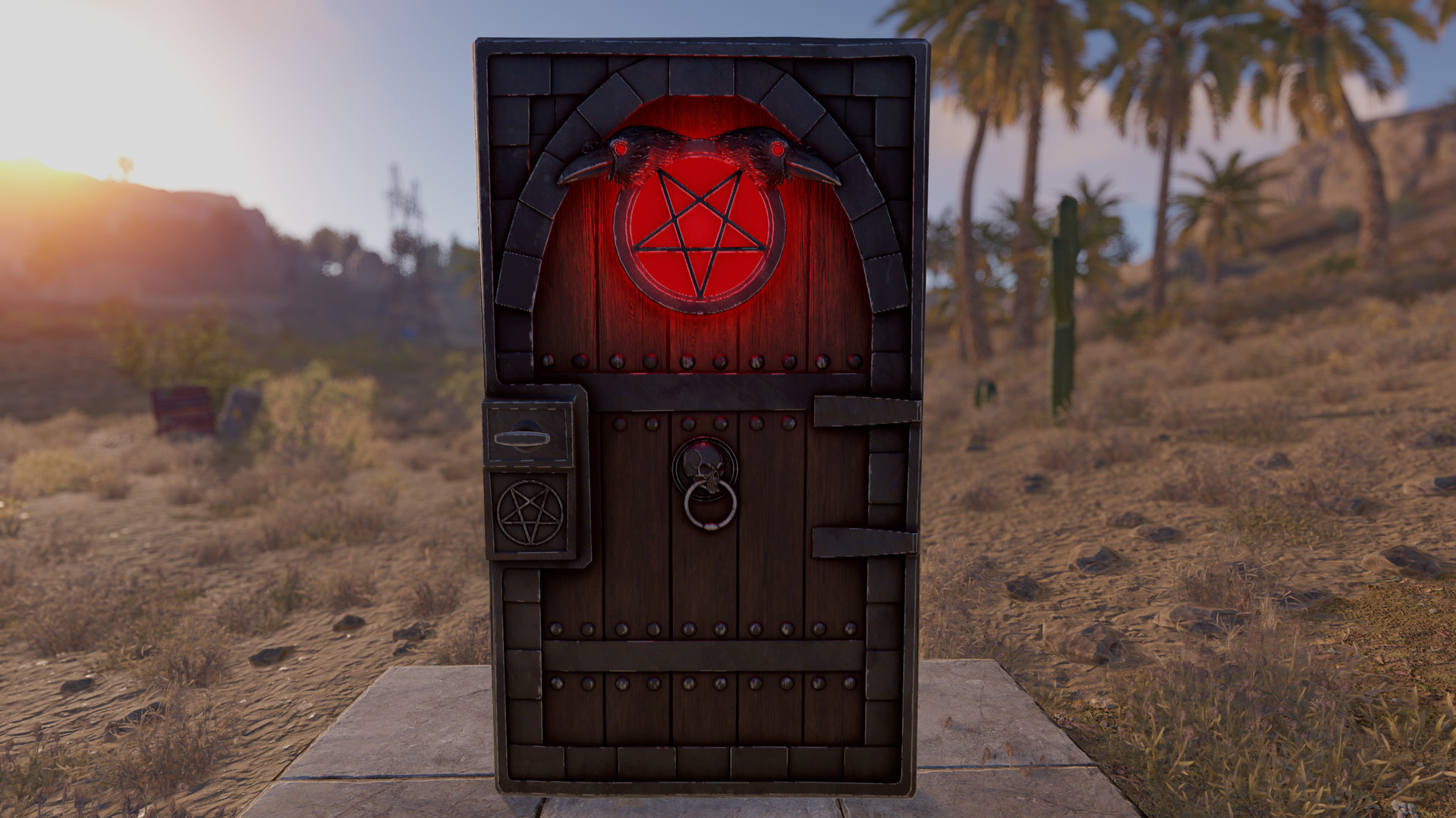Demonic Raven Door