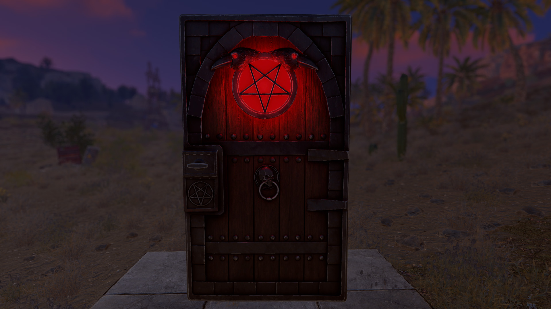Demonic Raven Door