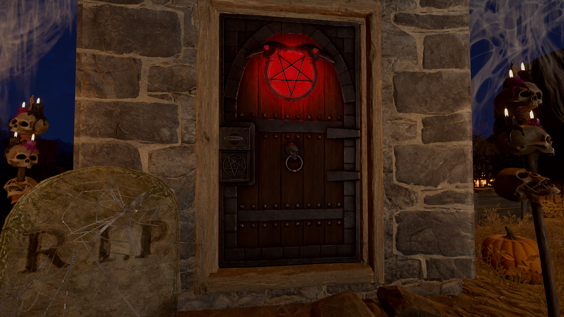 Demonic Raven Door