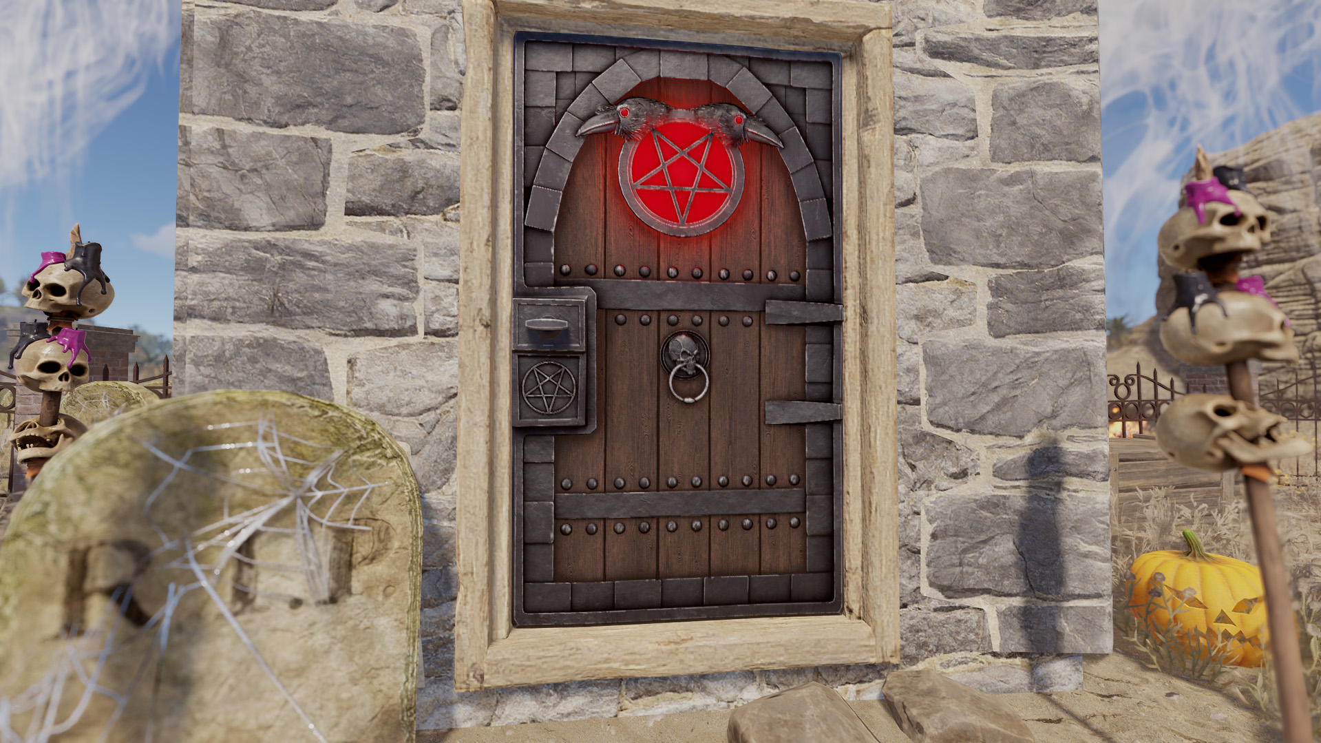 Demonic Raven Door