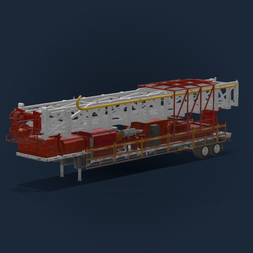 garage semitrailer "oil rig"