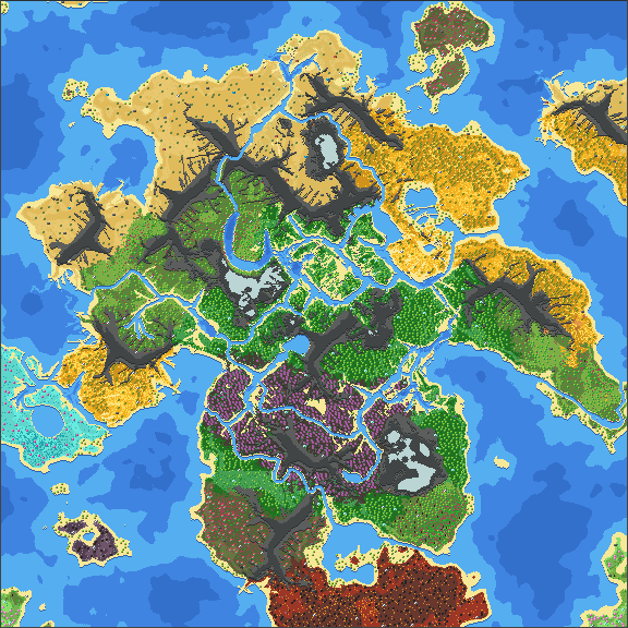 Primordial Lands with Biomes