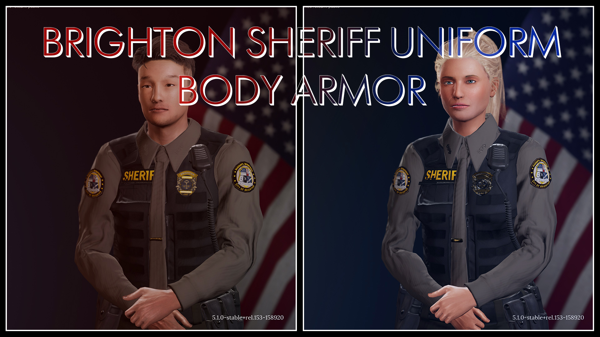 Brighton Sheriff Uniform with Body Armor