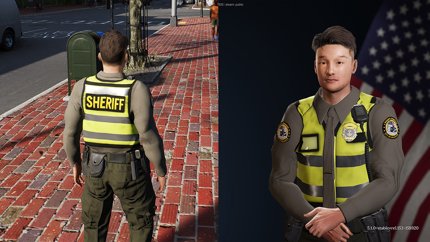 Brighton Sheriff Uniform with Safty Vest