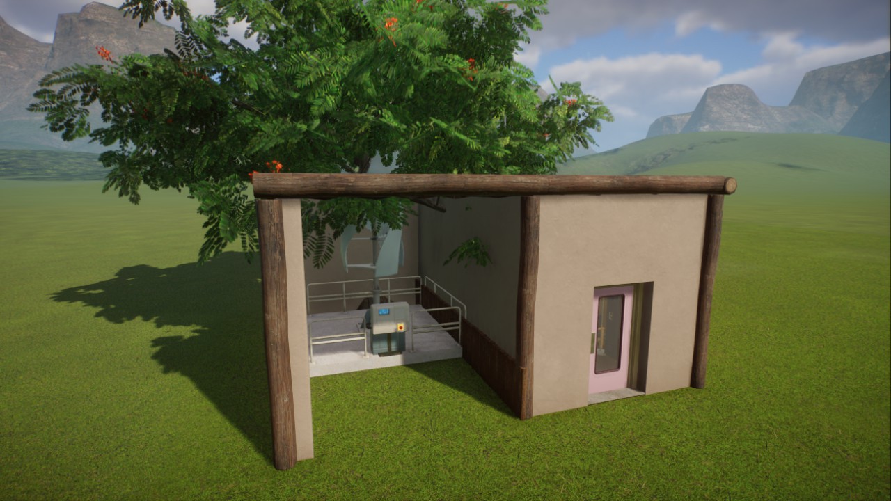 Tropical Staff room w/turbine preview