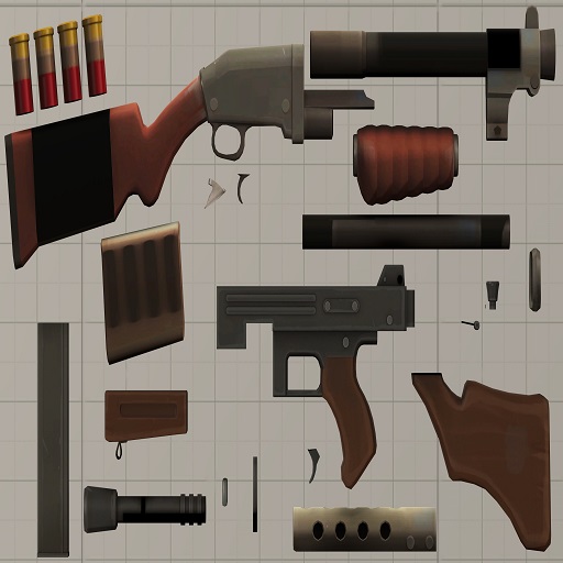 Team Fortress 2 Enhanced Small Weapons Pack (Props)