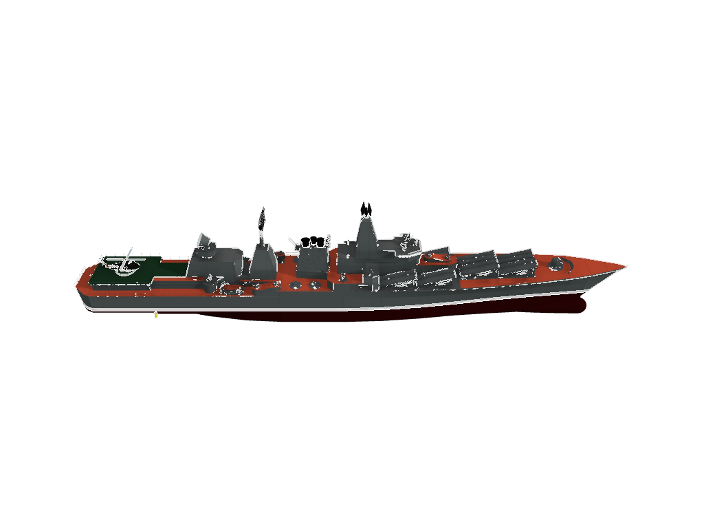 Russian missile cruiser