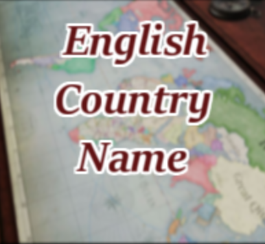 English Country Name