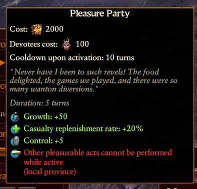 Slaanesh's Pleasure Parties Give Replenishment