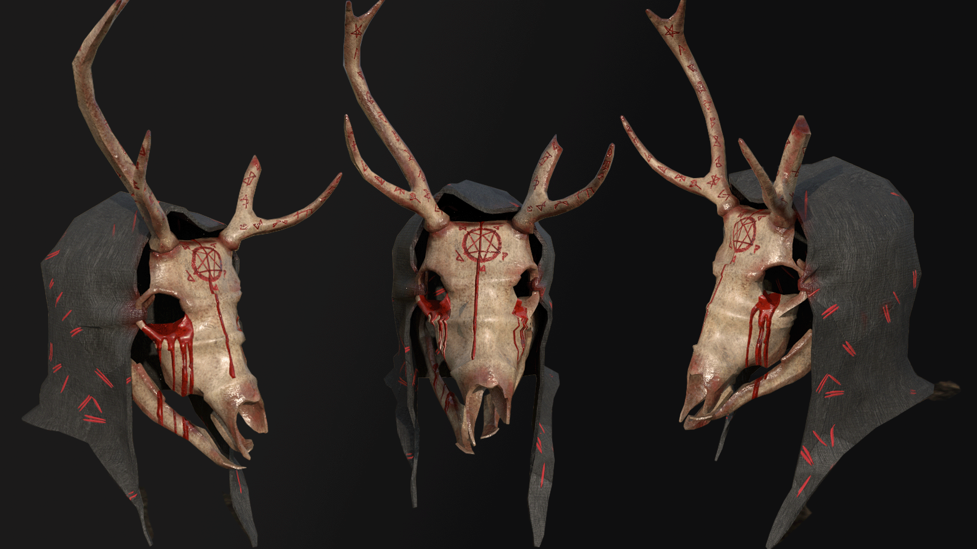 Cultist Deer Skull Mask