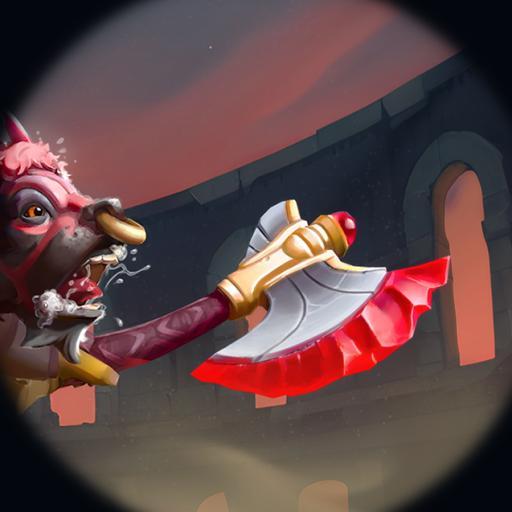 Axe of the Minotaur Champion - Crimson