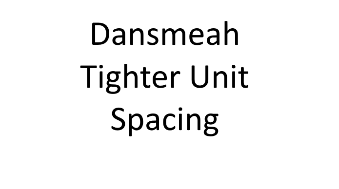 dansmeah unit spacings
