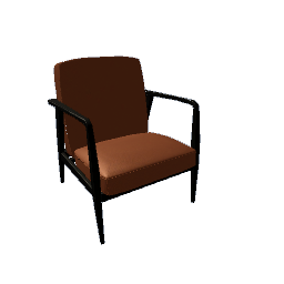 Boring Brown Leather Armchair