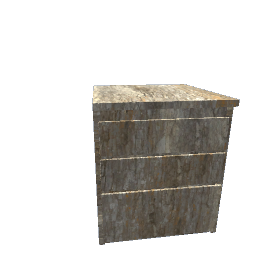 Bedside Table Tree Bark