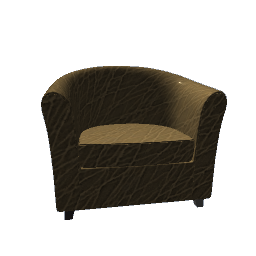 Light Tan Elephant Leather Armchair