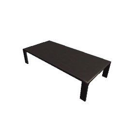 Japanese Dining Table Dark Shoji Wood